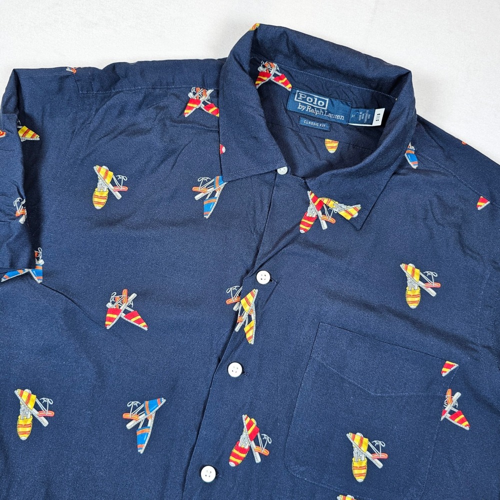 Polo Ralph Lauren Men Classic Fit Nautical-Print Camp Tossed Espadrilles